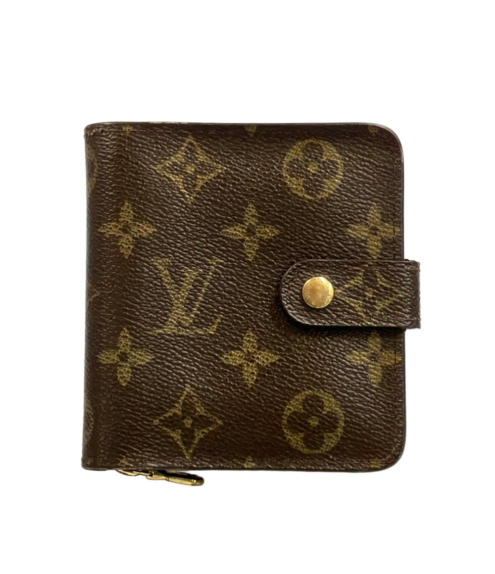 LOUIS VUITTON 二つ折り財布 コンパクト ジップ モノグラム M61667 レディース メンズ ルイ・ヴィトン