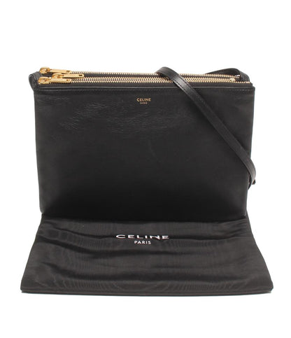 CELINE ショルダーバッグ 斜め掛け ゴールド金具 トリオ レディース セリーヌ