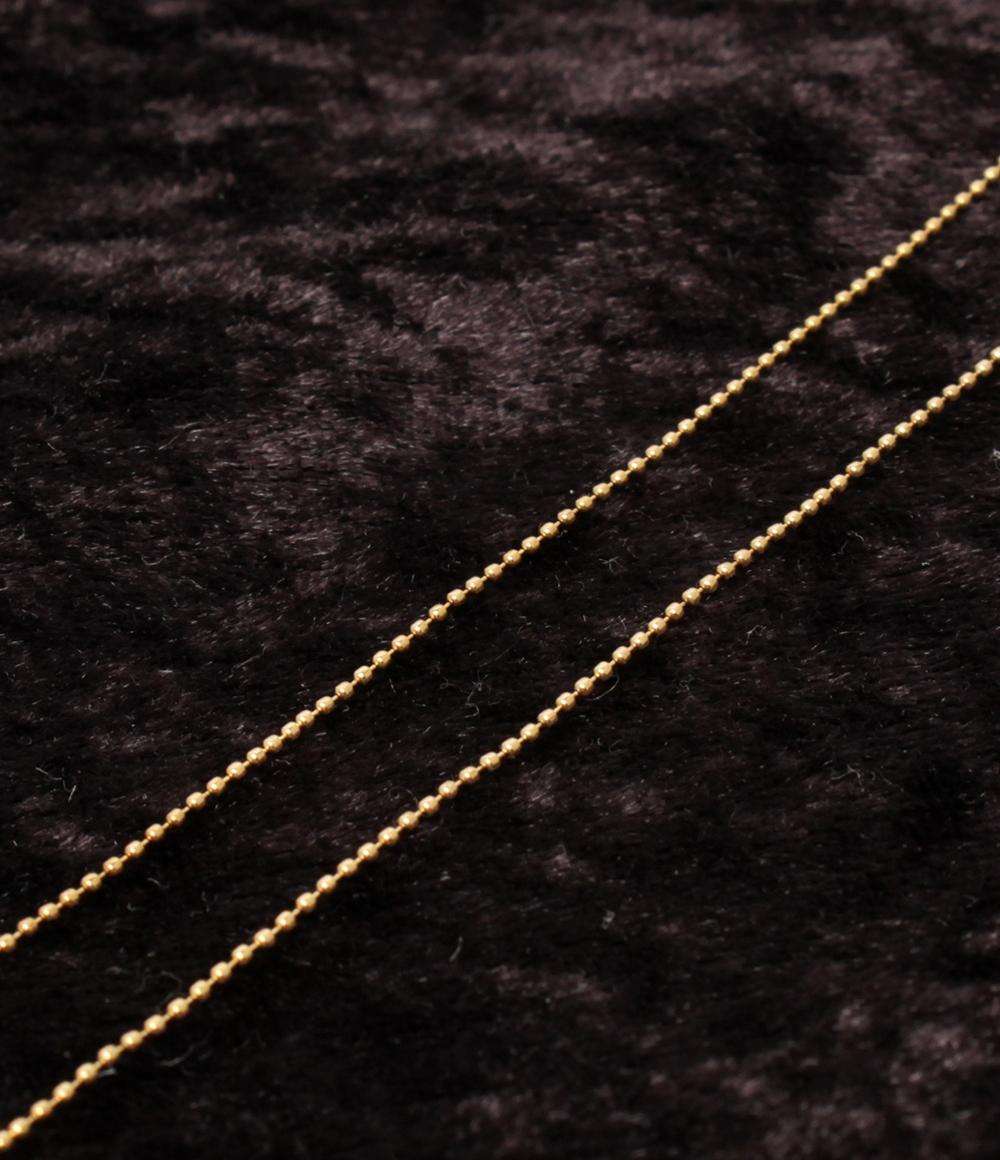 美品 Disney ネックレス K18 ダイヤ 0.08ct ミッキーマウスモチーフ レディース ディズニー