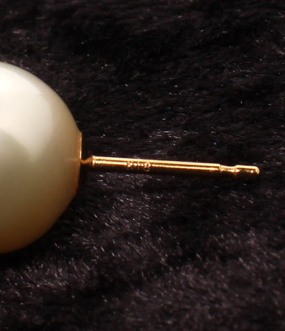 美品 ピアス K18 パール11.5mm レディース