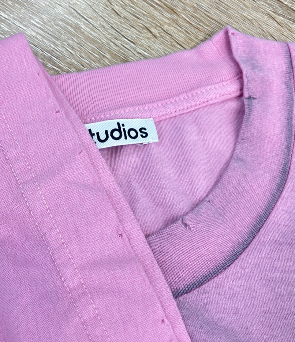 Acne Studios 半袖Tシャツ スプレーヴィンテージ 加工 ロゴ FN-UX-TSH1000013 メンズ SIZE M アクネ ストゥディオズ