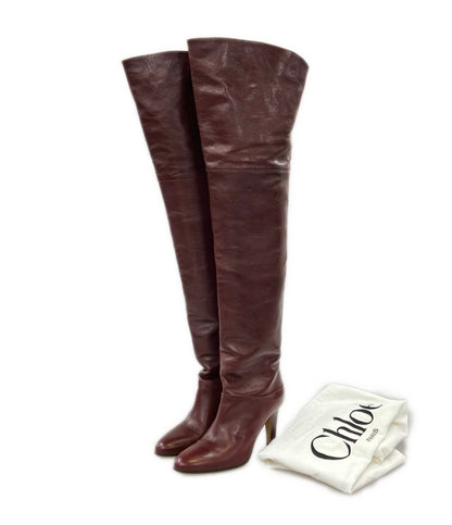 Chloe ロングブーツ ニーハイ レディース SIZE 38 (24.5cm) クロエ