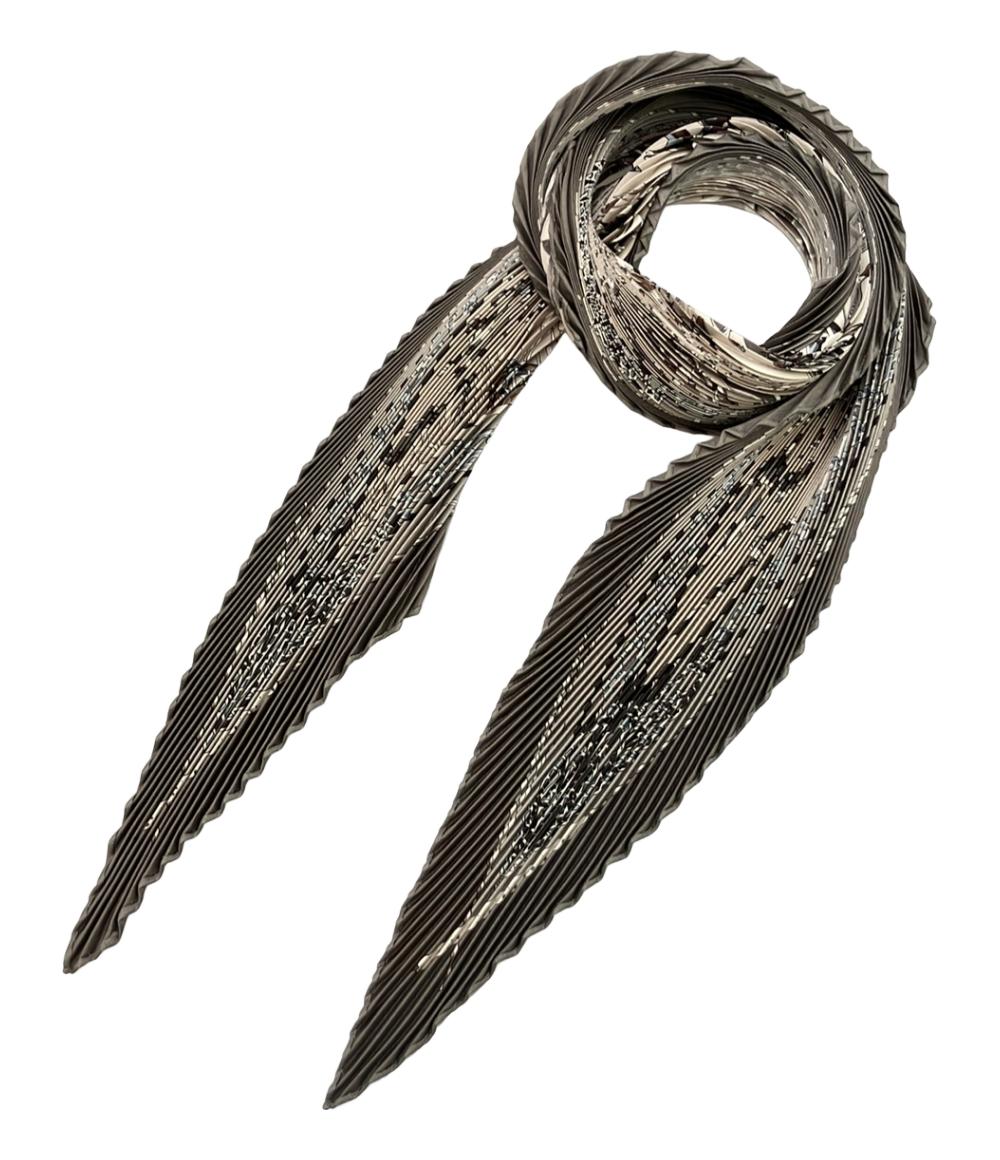 美品 HERMES スカーフ シルク100 プリーツカレ90 Libres comme lair レディース エルメス