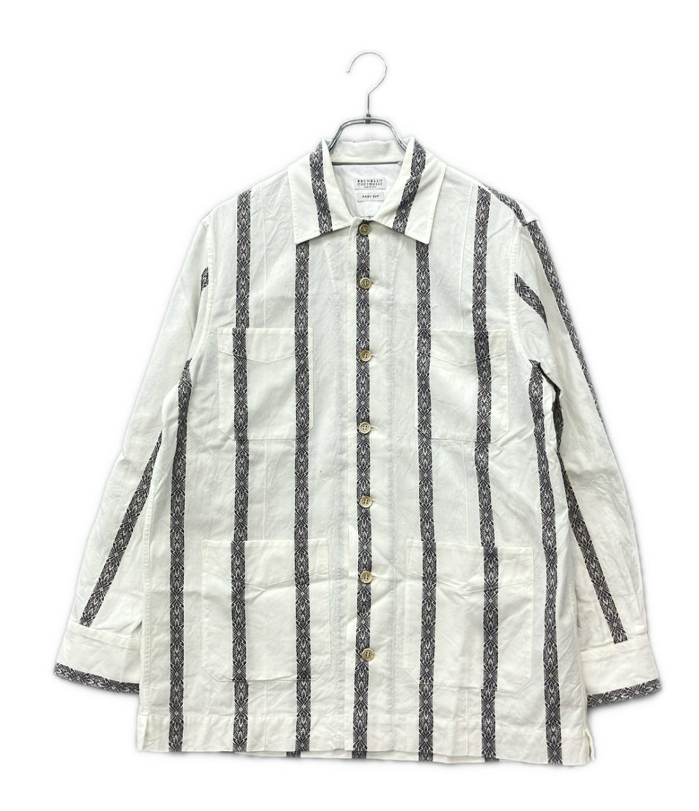 Brunello Cucinelli 長袖 シャツ メンズ SIZE XS ブルネロクチネリ
