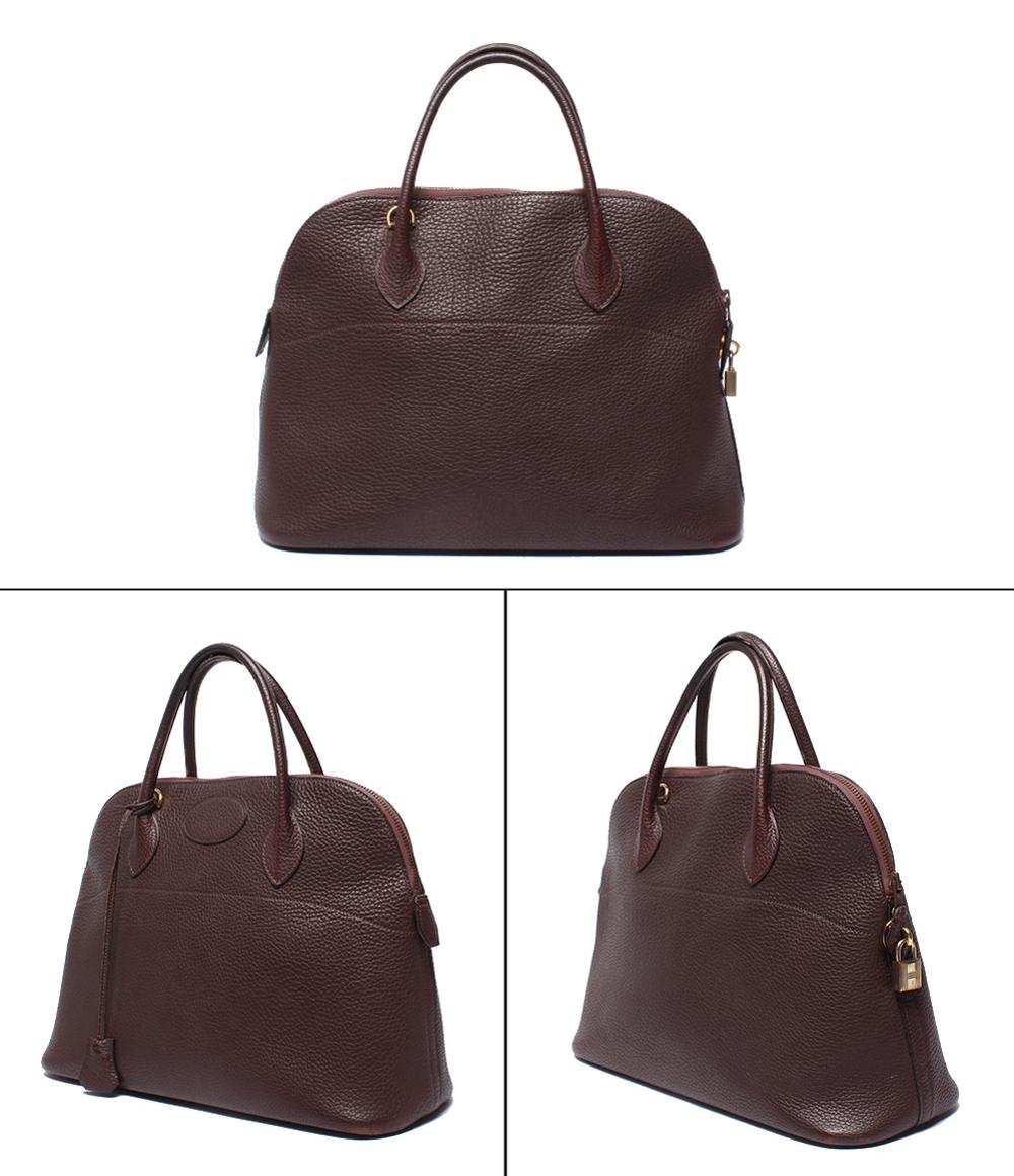 HERMES エルメス 2WAY マクファーソン ハンドバッグ ショルダーバッグ 肩掛け 斜め掛け ○U刻印 レザー    グリーン 緑 ゴールド金具 レディース 1991年【中古品】 HERMES - 【6dc2684】エルメス ハンドバッグ マクファーソン