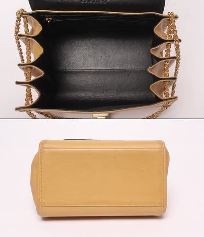 CHANEL チェーンショルダーバッグ 肩掛け ゴールド金具 6番台 チョコバー 2.55 レディース シャネル