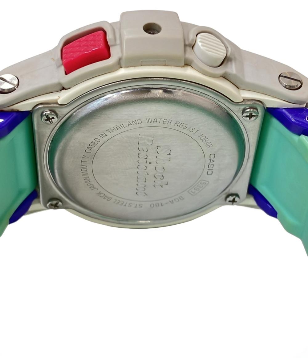 カシオ 腕時計 BABY-G クオーツ ホワイト BGA-180 レディース CASIO