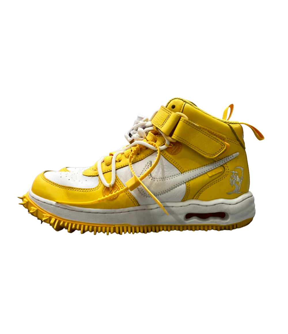NIKE OFF-WHITE ミッドカットスニーカー AIR FORCE 1 MID SP LTHR DR0500-101 メンズ レディース SIZE 26.5 ナイキ オフホワイト