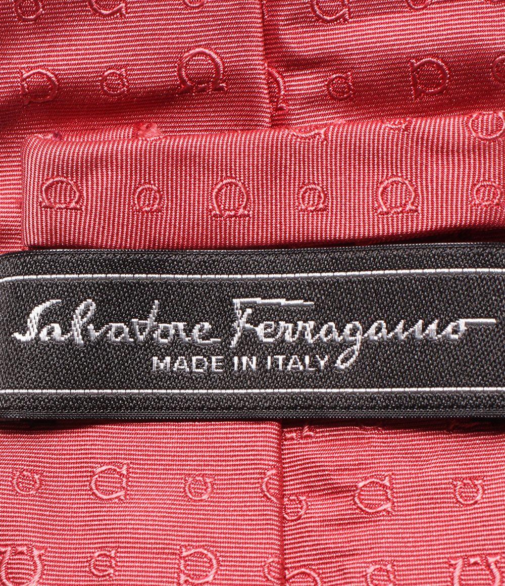 サルヴァトーレフェラガモ ネクタイ シルク100％ ガンチーニ柄 メンズ Salvatore Ferragamo