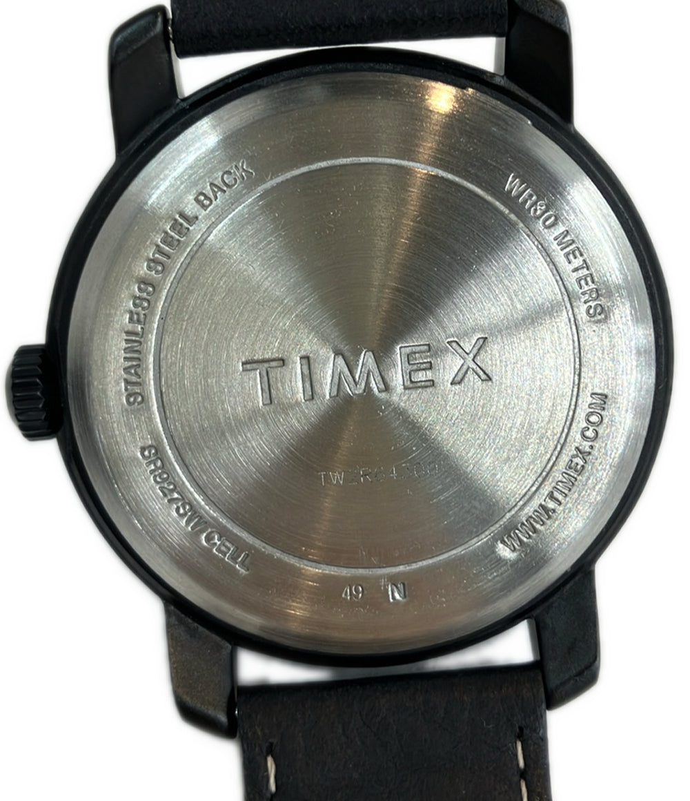 美品 TIMEX 腕時計 クオーツ ブラック TW2R64300 メンズ タイメックス