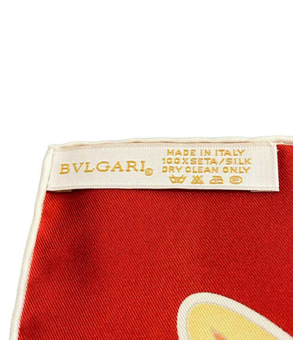 美品 ブルガリ スカーフ シルク100% レディース BVLGARI