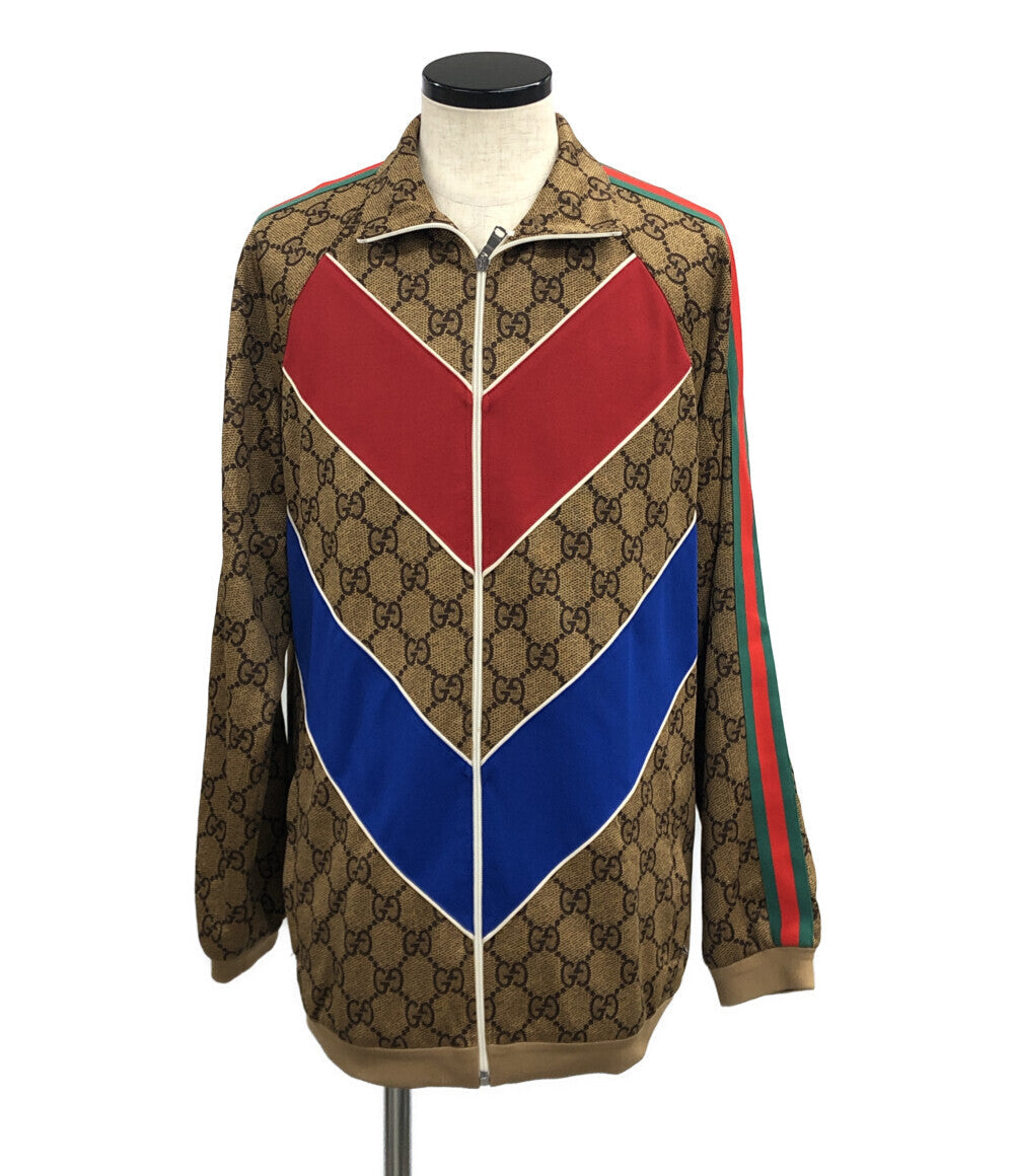 グッチ  テクニカルジャージージャケット トラックジャケット GGプリント  GGキャンバス    メンズ SIZE M (M) GUCCI