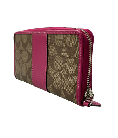 COACH ラウンドファスナー長財布 シグネチャー F54630 レディース コーチ