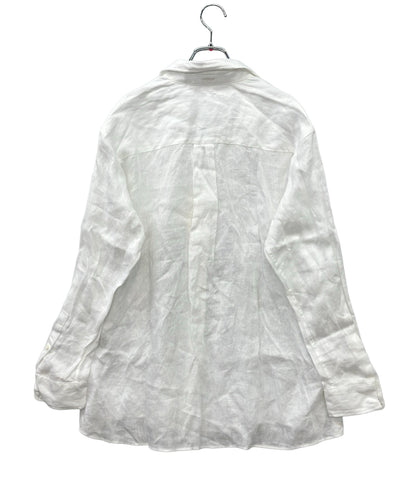美品 Deuxieme Classe リネンウォッシュシャツ 24-050-500-4061-1-0 レディース SIZE F (M) ドゥーズィエムクラス