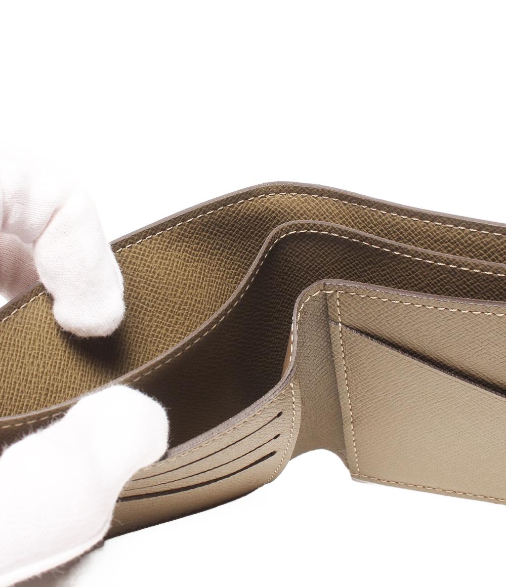 美品 LOUIS VUITTON 二つ折り財布 ポルトフォイユ ミュルティプル タイガ M32810 メンズ ルイ・ヴィトン