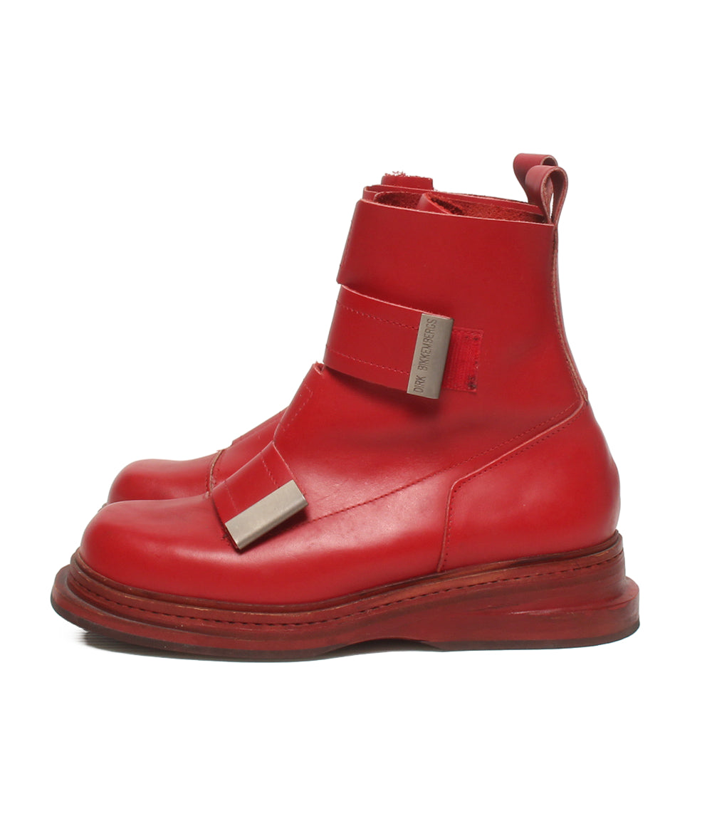 DIRK BIKKEMBERGS ベルクロブーツ レッド メンズ SIZE 41 ダークビッケンバーグ