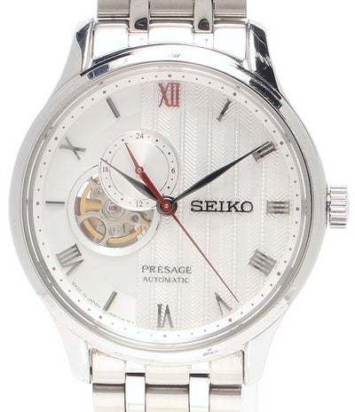 SEIKO 腕時計 プレサージュ 自動巻き ホワイト 4R39-00W0 メンズ セイコー