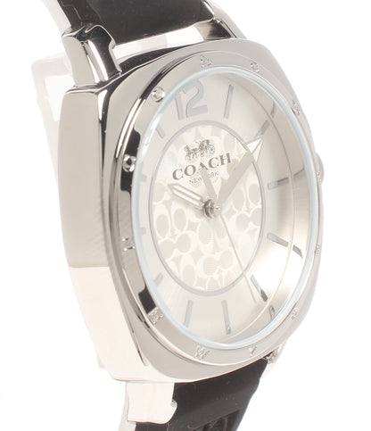 美品 COACH 腕時計 ミニシグネチャー クオーツ シルバー CA.64.7.95.1615 レディース コーチ