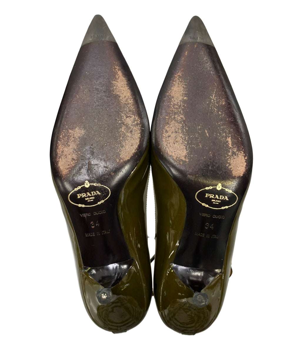 PRADA アンクルストラップエナメルパンプス レディース SIZE 34 (22cm) プラダ