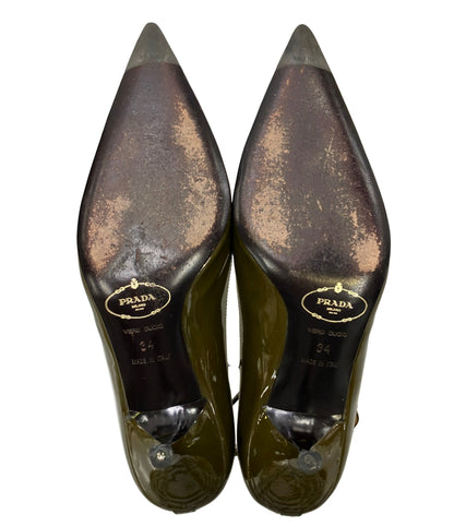 PRADA アンクルストラップエナメルパンプス レディース SIZE 34 (22cm) プラダ