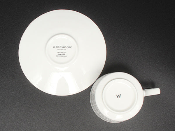 美品 WEDGWOOD デミタスカップ＆ソーサー インタグリオ ウエッジウッド