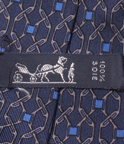 HERMES ネクタイ シルク100% メンズ エルメス