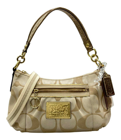 COACH 2WAY ハンドバッグ ショルダーバッグ 斜め掛け ラージシグネチャー ポピー 15317 レディース コーチ