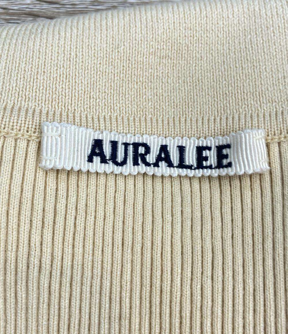 AURALEE 半袖ポロシャツ リブ ニット COTTON HIGH GAUGE RIB KNIT POLO A00P01HR レディース SIZE 1 (S) オーラリー