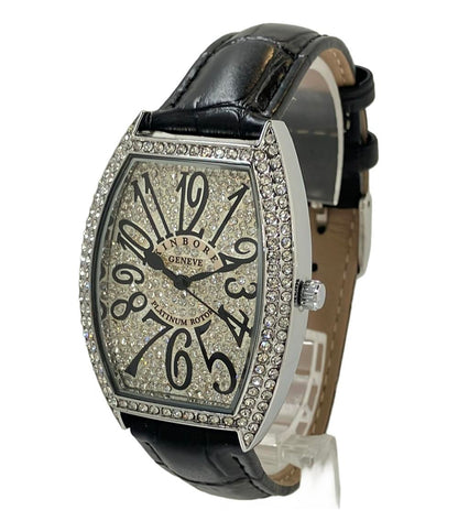 美品 KINBORE 腕時計 クオーツ シルバー レディース メンズ