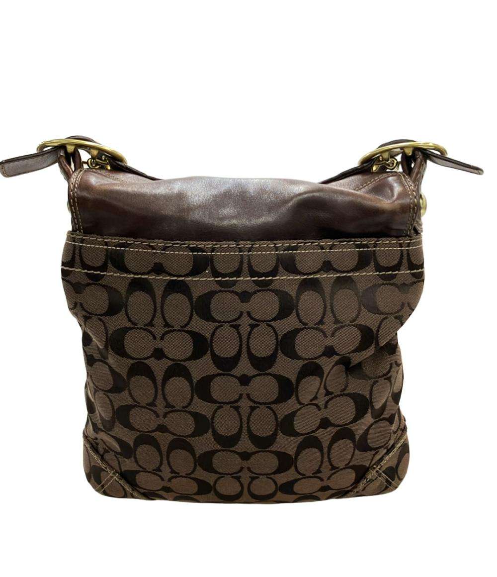 COACH ショルダーバッグ 斜め掛け キャンバス レザーシグネチャー 11436 レディース コーチ