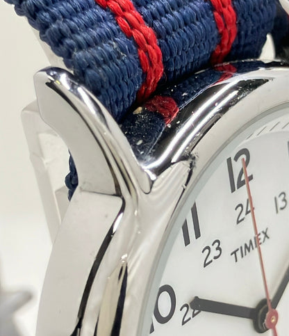 TIMEX 腕時計 INDIGLO クオーツ ホワイト メンズ タイメックス