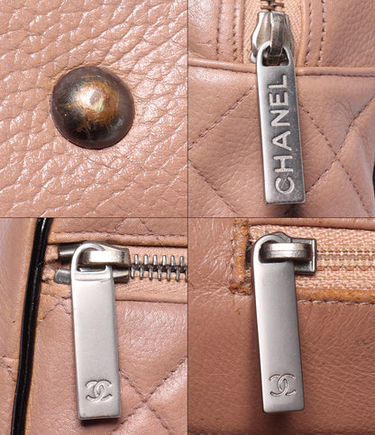 CHANEL ハンドバッグ ボーリングバッグ マトラッセ シルバー金具 6番台 レディース シャネル