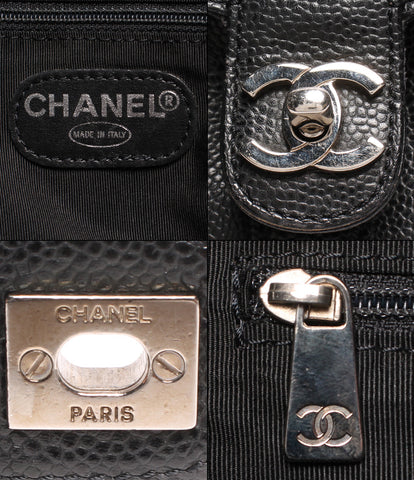 シャネル  レザーリュック ココマーク シルバー金具  キャビアスキン    レディース   CHANEL