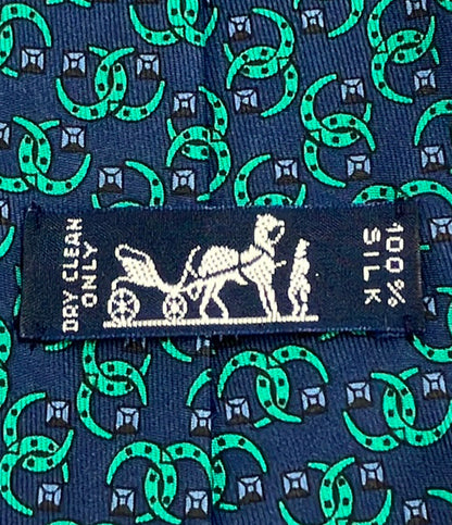 美品 HERMES ネクタイ シルク100% メンズ エルメス