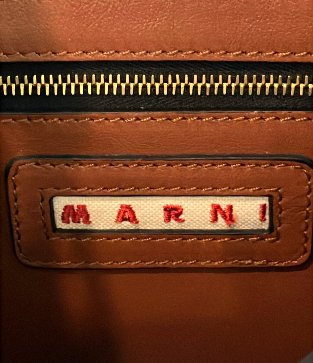 MARNI 2wayハンドバッグ ショルダーバッグ MUSEO SOFT mini ストライプ レディース マルニ