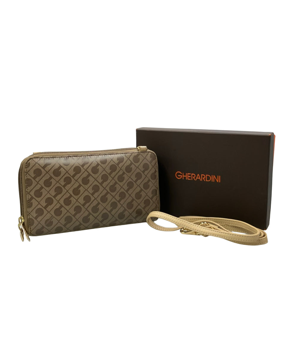 GHERARDINI ラウンドファスナー長財布 ショルダーウォレット 斜め掛け レディース ゲラルディーニ