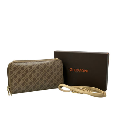 GHERARDINI ラウンドファスナー長財布 ショルダーウォレット 斜め掛け レディース ゲラルディーニ