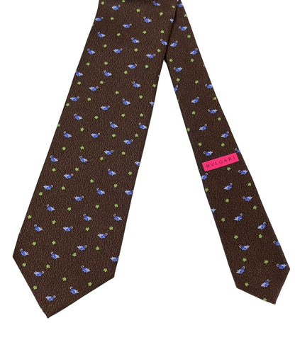 美品 ブルガリ ネクタイ シルク100% メンズ BVLGARI