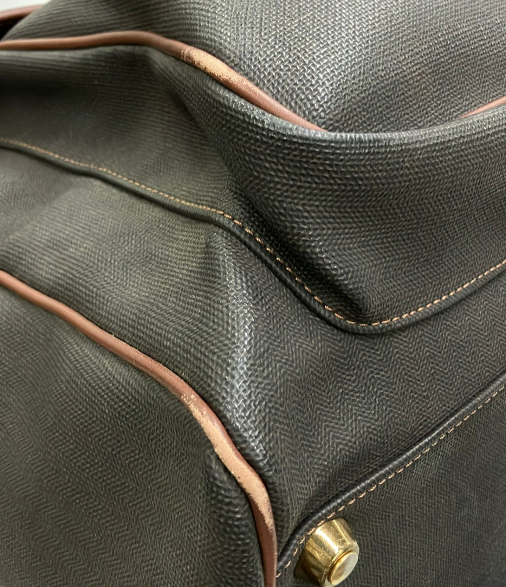 Dunhill ボストンバッグ ショルダーバッグ 2WAY 斜め掛け PVC レザー メンズ ダンヒル