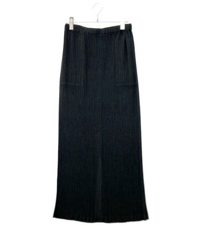 ISSEY MIYAKE ロングスカート プリーツ加工HATCHING PLEATS モード IM61FG649 レディース SIZE 3 (L) イッセイミヤケ