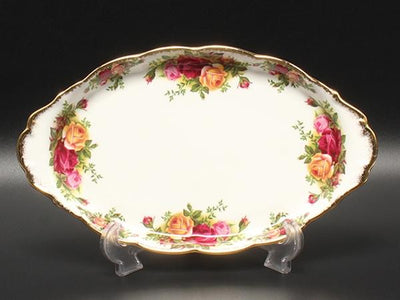 美品 ロイヤルアルバート リーガルトレイ オーバル 皿 25cm オールドカントリーローズ ROYAL ALBERT