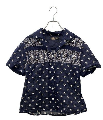 RRL 半袖 フローラル刺繍ブラウス レディース SIZE 155/84A ダブルアールエル