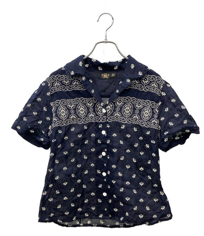 RRL 半袖 フローラル刺繍ブラウス レディース SIZE 155/84A ダブルアールエル