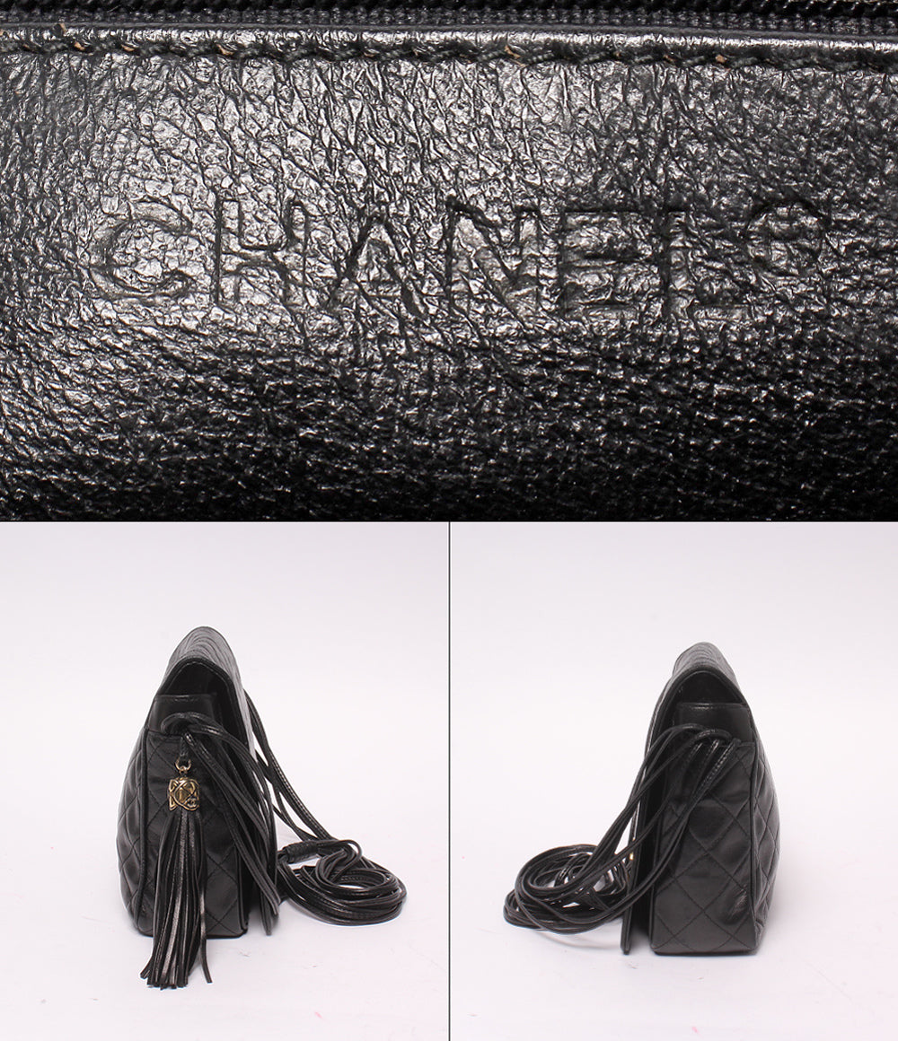 CHANEL ショルダーバッグ 斜め掛け ゴールド金具 0番台 レディース シャネル