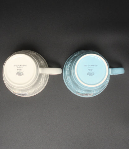 美品 WEDGWOOD マグカップ 2点セット ペア フェスティビティ アイボリー ブルー ウェッジウッド