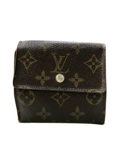 訳あり LOUIS VUITTON ダブルホック 二つ折り財布 ポルトフォイユ エリーズ モノグラム M61654 レディース ルイ・ヴィトン