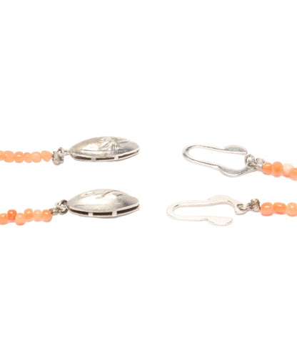 ネックレス SV ベビー珊瑚 2点セット レディース