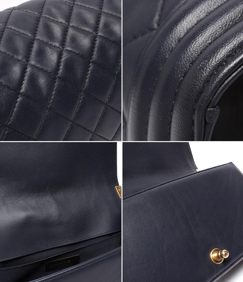 シャネル チェーンショルダーバッグ 肩掛け 斜め掛け ゴールド金具 ラムスキン ココマーク ボーイシャネル25 レディース CHANEL