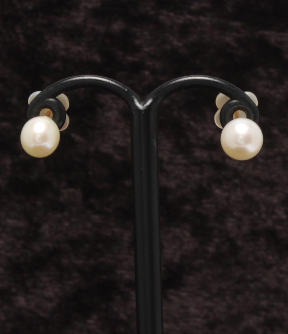 ピアス K18 シェル パールキャッチ レディース