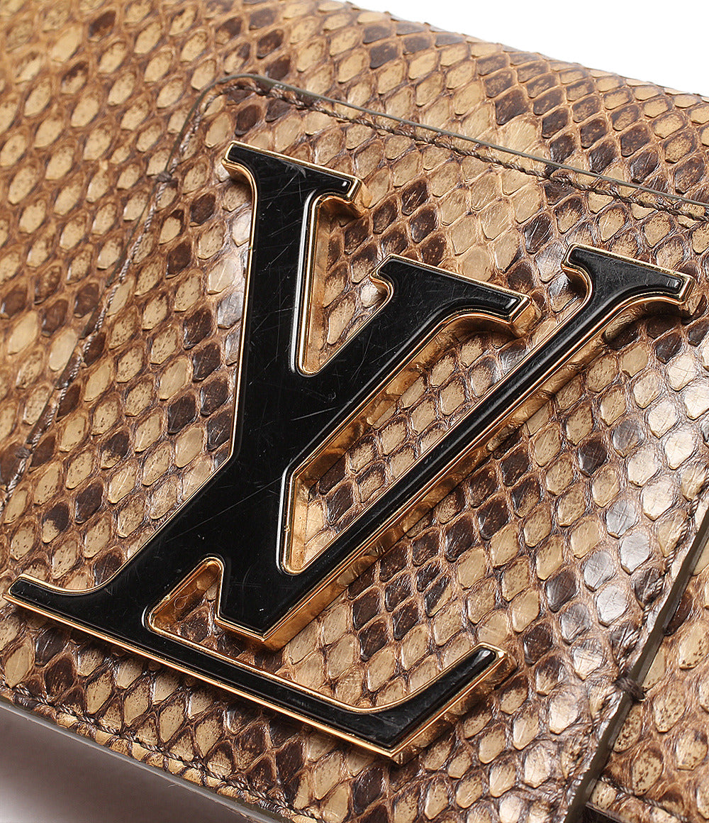 LOUIS VUITTON クラッチバッグ パイソン ポシェット ソービー レディース ルイ・ヴィトン